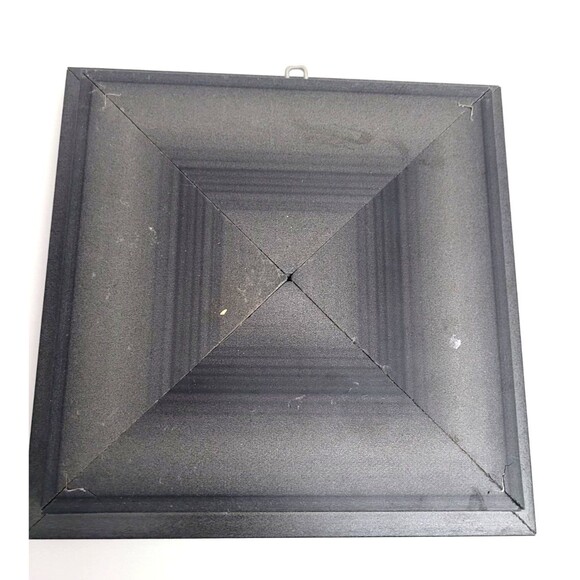 Miniature Painting Gallery Wall Plastic Frame Palm Tree Tropical 8 x 8 Framed - Picture 2 of 2